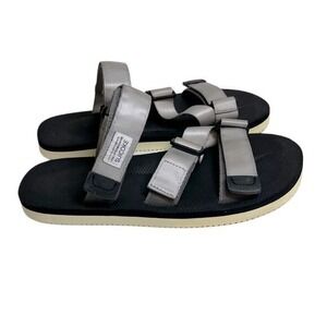 Suicoke Black Silver Slide Outdoor Gorpcore Sandals 7